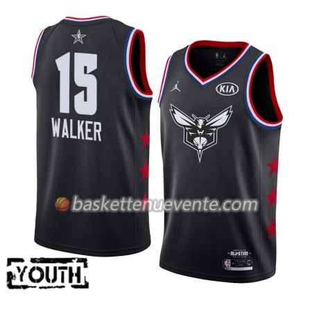 Maillot Basket Charlotte Hornets Kemba Walker 15 2019 All-Star Jordan Brand Noir Swingman - Enfant